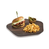 Forme Melamine Tray, Walnut Polygon 3 piece set